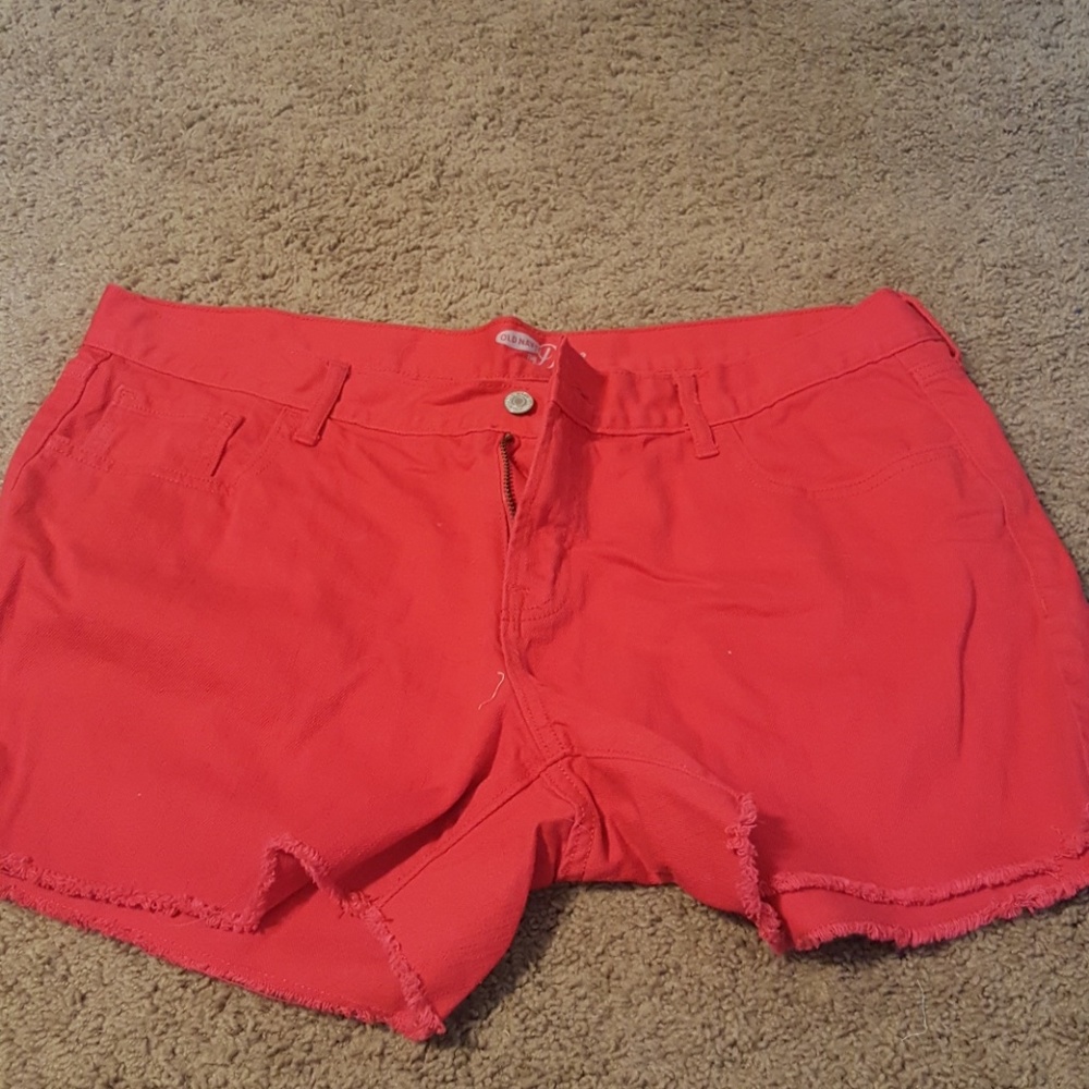 NWOT Old navy red denim shorts